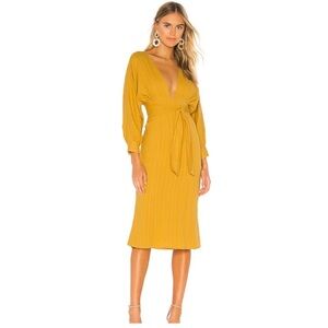 NWT Tularosa Khyla Midi Dress Yellow Size XXS